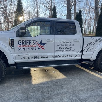 Griff's Hauling Services - Griff's Hauling Services truck with finished decals and logo!! - Junk Removal & Hauling Near Me Griff's Hauling Services - Griff's Hauling Services truck with finished decals and logo!! - Junk Removal & Hauling Near Me