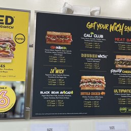 Menu board Menu board