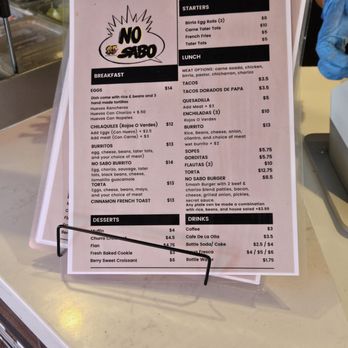 No Sabo Restaurant - Their menu Aug 2025 - Cafes Near Me - San Fernando, California No Sabo Restaurant - Their menu Aug 2025 - Cafes Near Me - San Fernando, California