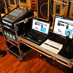 MadProAudio - The sky is the limit. This high-end Professional Karaoke DJ Laptop System contains QSC, Allen&Heath,BBE,EV,Odyssey and more
