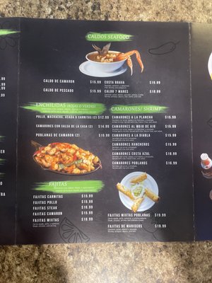 Menu photo 2 Candilejas Restaurant Burbank, CA