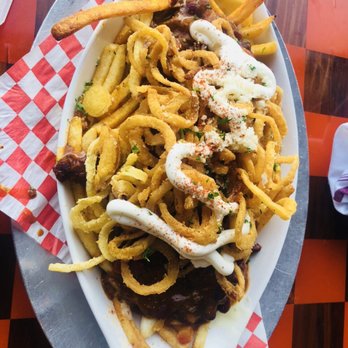 Brew Kitchen Ale House - Not your average Chili Cheese Fries--it has onion strings!! Yummmm - Barbeque Near Me - Los Alamitos, California Brew Kitchen Ale House - Not your average Chili Cheese Fries--it has onion strings!! Yummmm - Barbeque Near Me - Los Alamitos, California