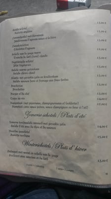 Menu photo 1 De Kauwackers Nieuwkerke, VWV