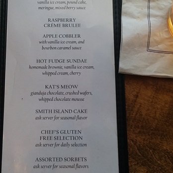 Hunters' Tavern - Aghhh.....the dessert menu. - American Near Me - Easton, Maryland Hunters' Tavern - Aghhh.....the dessert menu. - American Near Me - Easton, Maryland