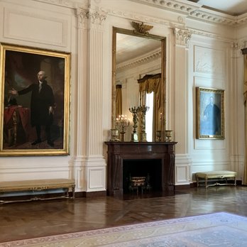 The White House - The 1797 portrait of George Washington, rescued by Dolley Madison, still hangs in the East Room. - Landmarks & Historical Buildings Near Me - Washington, DC, District of Columbia