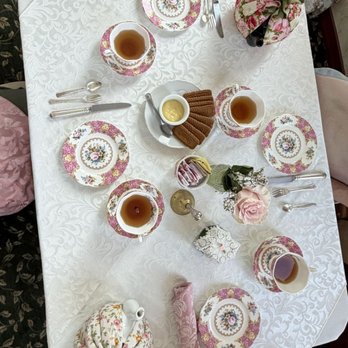Lisa's Tea Treasures - Adorable and elegant tea setting with biscuits while awaiting the arrival of the mains. - Tea Rooms Near Me - Campbell, California Lisa's Tea Treasures - Adorable and elegant tea setting with biscuits while awaiting the arrival of the mains. - Tea Rooms Near Me - Campbell, California