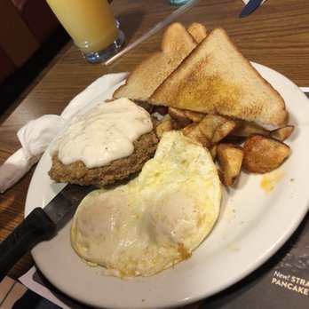 Denny's - Country-fried Steak and eggs - Diners Near Me - Scranton, Pennsylvania