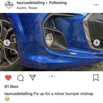 Taurus Auto Detailing - After dent removal and before paint correction and polish. - Auto Detailing Near Me - Austin, Texas