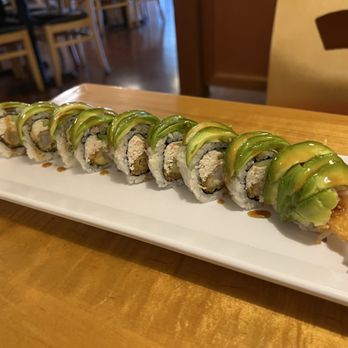 Ume Sushi - Green dragon roll, nice change from our usual caterpillar roll - Sushi Bars Near Me - Pleasanton, California Ume Sushi - Green dragon roll, nice change from our usual caterpillar roll - Sushi Bars Near Me - Pleasanton, California