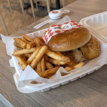 Legend Hot Chicken Restaurant - Nashville Hot Chicken sandwich with Cajun fries - Chicken Shop Near Me - Chino Hills, California Legend Hot Chicken Restaurant - Nashville Hot Chicken sandwich with Cajun fries - Chicken Shop Near Me - Chino Hills, California