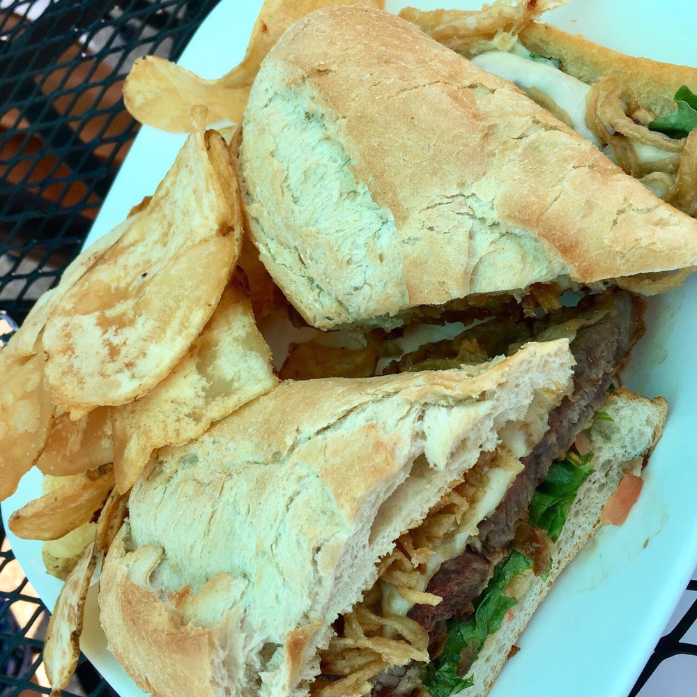 The Quarry - Fried Ribeye Sandwich with Homemade Chips - Wine Bars Near Me - Wentzville, Missouri The Quarry - Fried Ribeye Sandwich with Homemade Chips - Wine Bars Near Me - Wentzville, Missouri