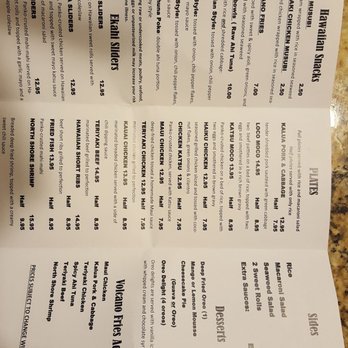 Ekahi Grill - Menu - Hawaiian Near Me - Gypsum, Colorado