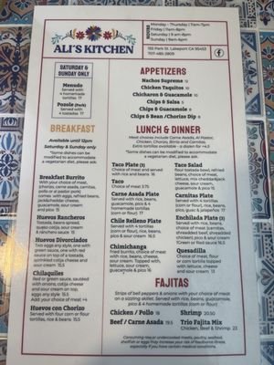 Menu photo 4 Ali’s kitchen Lakeport, CA
