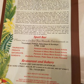 Kaieteur Restaurant - Menu - Caribbean Near Me - Richmond Hill, New York Kaieteur Restaurant - Menu - Caribbean Near Me - Richmond Hill, New York