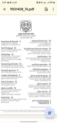 Menu photo 2 Gaja Korean Bar Atlanta, GA