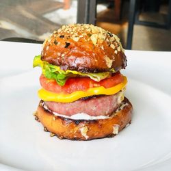 Jason Raffin Maui Private Chef - Gourmet SPAM SAMMY with island ingredients and housemade pickles--elevated comfort food by Maui's best private chef.