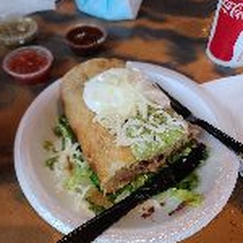 El Mexiquense Grill - Chimichanga with carne asada - Mexican Near Me - Lehi, Utah