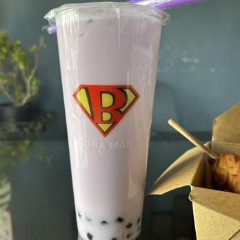 Boba Man - Taro milk tea with boba - Juice Bars & Smoothies Near Me - Glendora, California Boba Man - Taro milk tea with boba - Juice Bars & Smoothies Near Me - Glendora, California