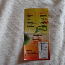 Huumm Gelateria - Flyer Rückseite