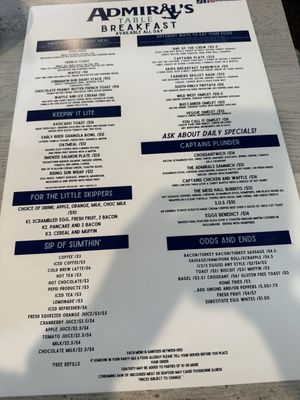 Menu photo 4 Admiral's Table Restaurant Wildwood Crest, NJ Menu photo 4 Admiral's Table Restaurant Wildwood Crest, NJ