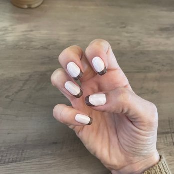 Posh Nail Lounge - My hot cocoa French mani - Nail Salons Near Me - Tempe, Arizona Posh Nail Lounge - My hot cocoa French mani - Nail Salons Near Me - Tempe, Arizona