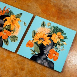 Frame Central - These colorful pieces are ideal to frame side by side in your home or office.