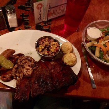 Front Range Barbeque - Two Rib plate with pork short ribs & kielbasa and side salad. - Barbeque Near Me - Colorado Springs, Colorado Front Range Barbeque - Two Rib plate with pork short ribs & kielbasa and side salad. - Barbeque Near Me - Colorado Springs, Colorado