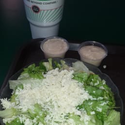 House Salad, Creamy Garlic  Italian  dressing