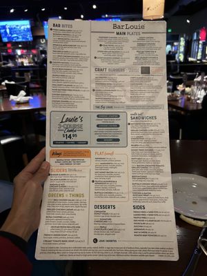 Menu photo 3 Bar Louie - The District Tustin, CA