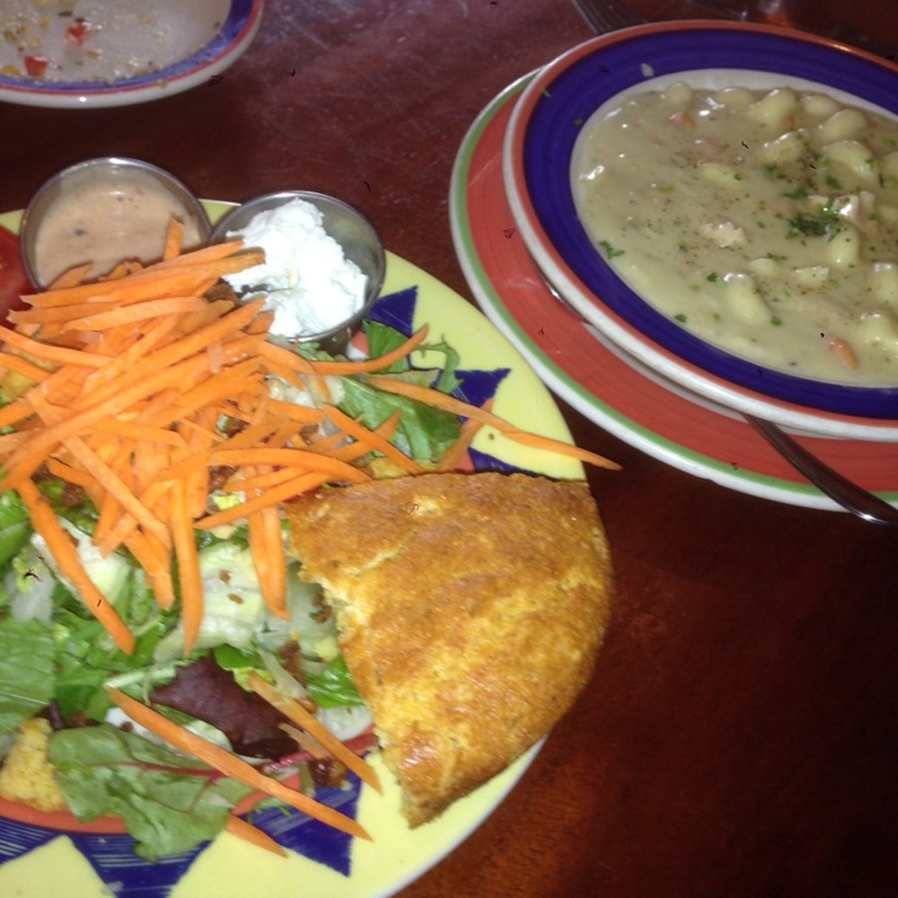 Copper Canyon Grill- Silver Spring - House Salad & Creamy Chicken Soup - American Near Me - Silver Spring, Maryland Copper Canyon Grill- Silver Spring - House Salad & Creamy Chicken Soup - American Near Me - Silver Spring, Maryland