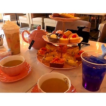 Cafe Lola - Easter High Tea set & Mermaid Drink - Cafes Near Me - Henderson, Nevada
