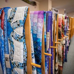 The Quilt Shop at Miller's - The large selection of hand quilted quilts available.
