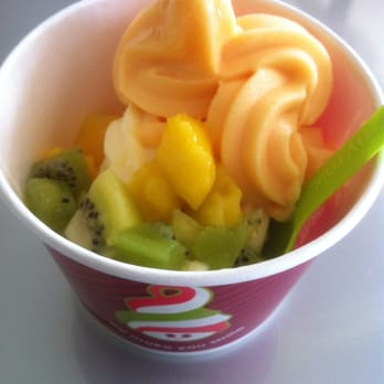Menchies - Delicious - orange burst and country vanilla with fresh mango and kiwi fruit! - Ice Cream & Frozen Yogurt Near Me - Miami Lakes, Florida Menchies - Delicious - orange burst and country vanilla with fresh mango and kiwi fruit! - Ice Cream & Frozen Yogurt Near Me - Miami Lakes, Florida