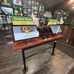 Order from kiosk.