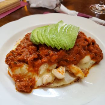 Laly's Restaurant - Shrimp and eggs over tortillas - New American Near Me - Jackson Heights, New York Laly's Restaurant - Shrimp and eggs over tortillas - New American Near Me - Jackson Heights, New York