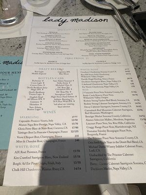 Menu photo 6 Lady Madison Washington, DC, DC