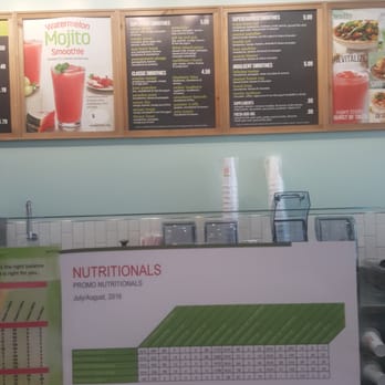 Tropical Smoothie Cafe - List of smoothies. - Juice Bars & Smoothies Near Me - Augusta, Georgia