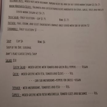 Caffe at Amy's - Menu - Coffee & Tea Near Me - Buffalo, New York