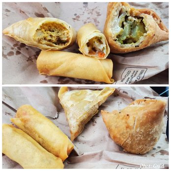Zaitun Halal - Spring roll Chicken Sambusa  Vegetable Sambusa - Mediterranean Near Me - Queens, New York