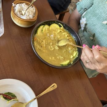 Thaiburi - This was the curry soup with chicken. - Thai Near Me - Turlock, California Thaiburi - This was the curry soup with chicken. - Thai Near Me - Turlock, California
