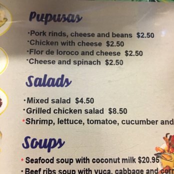 El Volcan - Menu - Salvadoran Near Me - Marietta, Georgia