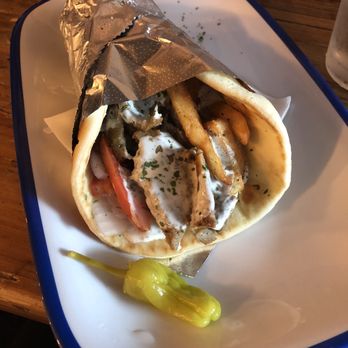 Yamas Greek Eatery - Lamb and beef gyro wrap - Greek Near Me - Walla Walla, Washington Yamas Greek Eatery - Lamb and beef gyro wrap - Greek Near Me - Walla Walla, Washington