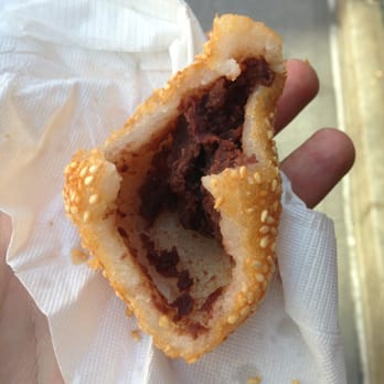 Fay Da Bakery - Half-eaten sesame ball, yum. - Bakeries Near Me - New York, New York
