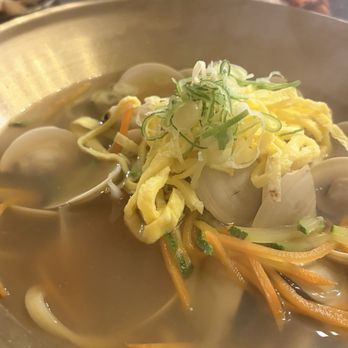 Gangsan - Clam noodle soup - Korean Near Me - Redwood City, California