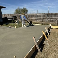 Raging Bull Contracting - Fresh concrete patio pour in San Antonio -- hand-finished and built to last. Free estimates, licensed & insured.