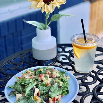 The Bean Coffee & Cafe - a plate of salad and a glass of lemonade - Coffee & Tea Near Me - Springhill, Kansas The Bean Coffee & Cafe - a plate of salad and a glass of lemonade - Coffee & Tea Near Me - Springhill, Kansas
