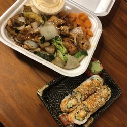 Kyoto At Mount Airy - Chicken Teriyaki with Vegetables and Shrimp Tempura Roll.
