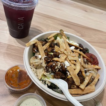 CAVA - rightrice bowl with spicy chicken - Salad Near Me - Cumming, Georgia