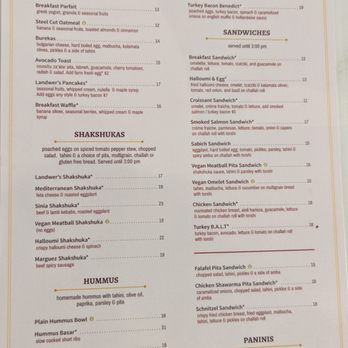 Cafe Landwer - Breakfast Menu - Breakfast & Brunch Near Me - Hallandale Beach, Florida