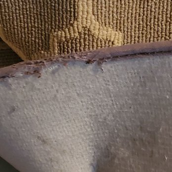 The Carpet Store - Closer look at the bad quality stitching. - Carpeting Near Me - Sylmar, California